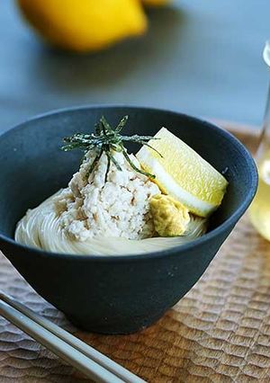 レンチンで！レモンつゆ塩そぼろそうめん-レシピのメイン写真