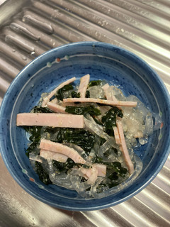 葛切りで酢の物(ゴマ酢)-レシピのメイン写真