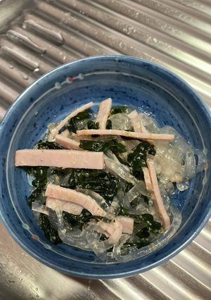 葛切りで酢の物（ゴマ酢）-レシピのメイン写真