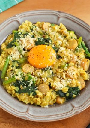 ヘルシー♡オートミールカレーリゾット-レシピのメイン写真