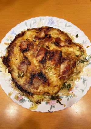 袋キャベツ一袋のダイエットお好み焼き-レシピのメイン写真