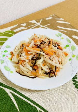 大根にんじんツナの塩昆布和えサラダ-レシピのメイン写真