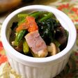ほうれん草の彩りコンソメ炒め