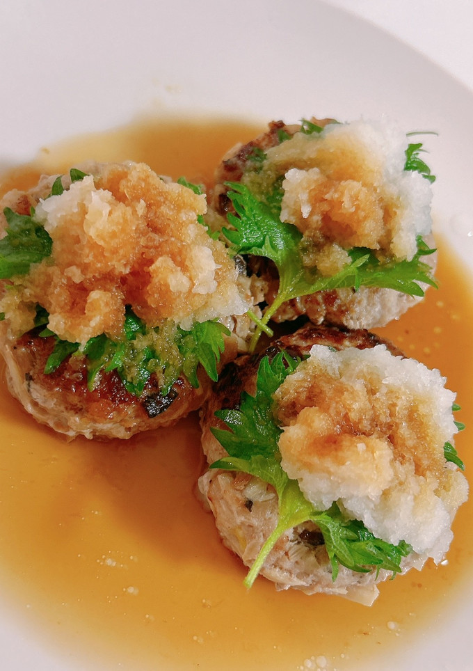 筍と椎茸の豚つくね〜和風ハンバーグ風〜-レシピのメイン写真