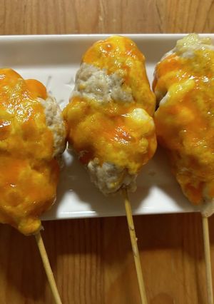 のび〜る旨辛！チーズつくね-レシピのメイン写真