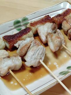 カレー用豚肉と竹輪の焼き鳥-レシピのメイン写真