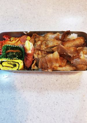 高校生弁当覚え書き282豚バラおろし-レシピのメイン写真