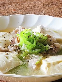 旨ネギレモンの豚バラ豆腐☆レンジde夕食-レシピのメイン写真
