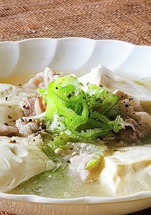 旨ネギレモンの豚バラ豆腐☆レンジde夕食-レシピのメイン写真