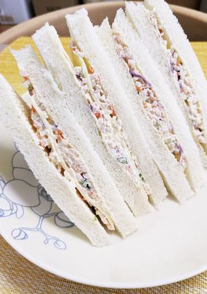 スーパーの大根サラダとツナのサンドイッチ-レシピのメイン写真