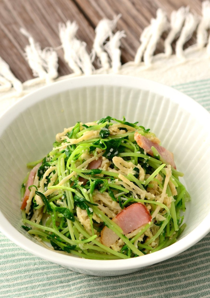 豆苗とえのきのパルメ炒め～適塩～-レシピのメイン写真