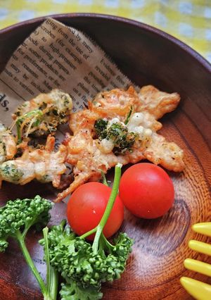 春だパセリだ！干しエビとパセリのかき揚げ-レシピのメイン写真