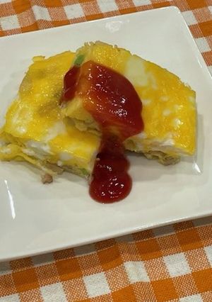 そら豆入りスパニッシュオムレツ-レシピのメイン写真