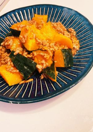 レンジdeホックリ♡かぼちゃそぼろ餡-レシピのメイン写真