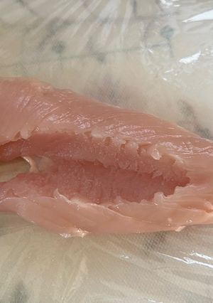 ささみの筋と筋膜を簡単に取る方法-レシピのメイン写真