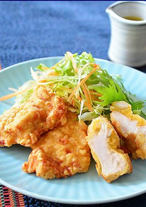 強力粉と片栗粉で鶏むね肉のサクサク唐揚げ-レシピのメイン写真