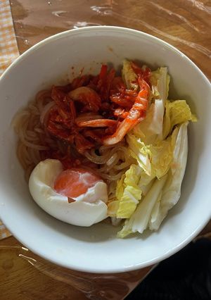ダイエット　しらたきヒビン麺-レシピのメイン写真