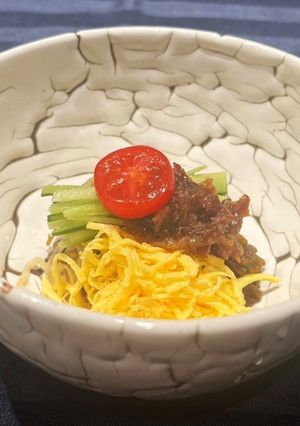韓国冷麺風もずくそば-レシピのメイン写真