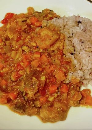 和風な鯖缶フレッシュトマトスパイスカレー-レシピのメイン写真