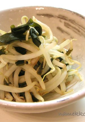 ●材料３つだけ☆わかめもやしポン酢●-レシピのメイン写真