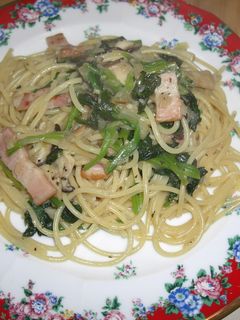 厚切りベーコンとほうれん草のパスタ-レシピのメイン写真