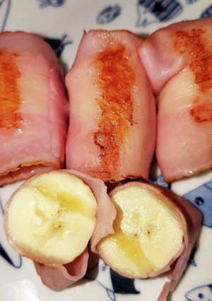 バナナのベ〜コン巻き〜((=ﾟДﾟ=)-レシピのメイン写真