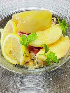 桃の冷製パスタ-レシピのメイン写真