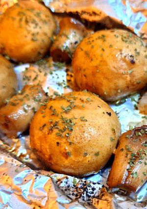 マッシュルームのホイル串焼き-レシピのメイン写真