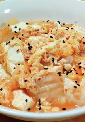 キムチ豆腐のかきたま-レシピのメイン写真
