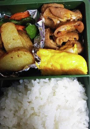 ４時起き２年目、高2男子弁当-レシピのメイン写真