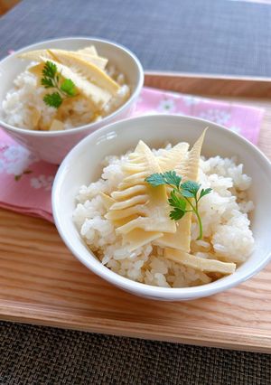 白だしだけ！簡単たけのこ炊き込みご飯-レシピのメイン写真