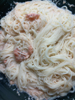 明太子クリーム風の素麺-レシピのメイン写真