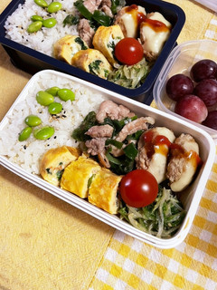 20240418娘ちゃん息子っちのお弁当-レシピのメイン写真