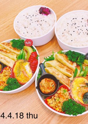 男子大学生お弁当★003-レシピのメイン写真