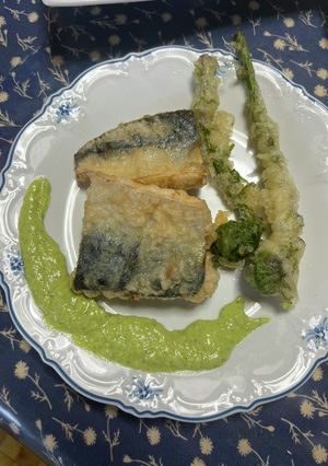 鯖のフリット、キウイのソース添え-レシピのメイン写真