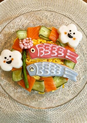 こどもの日☆こいのぼりのちらし寿司-レシピのメイン写真