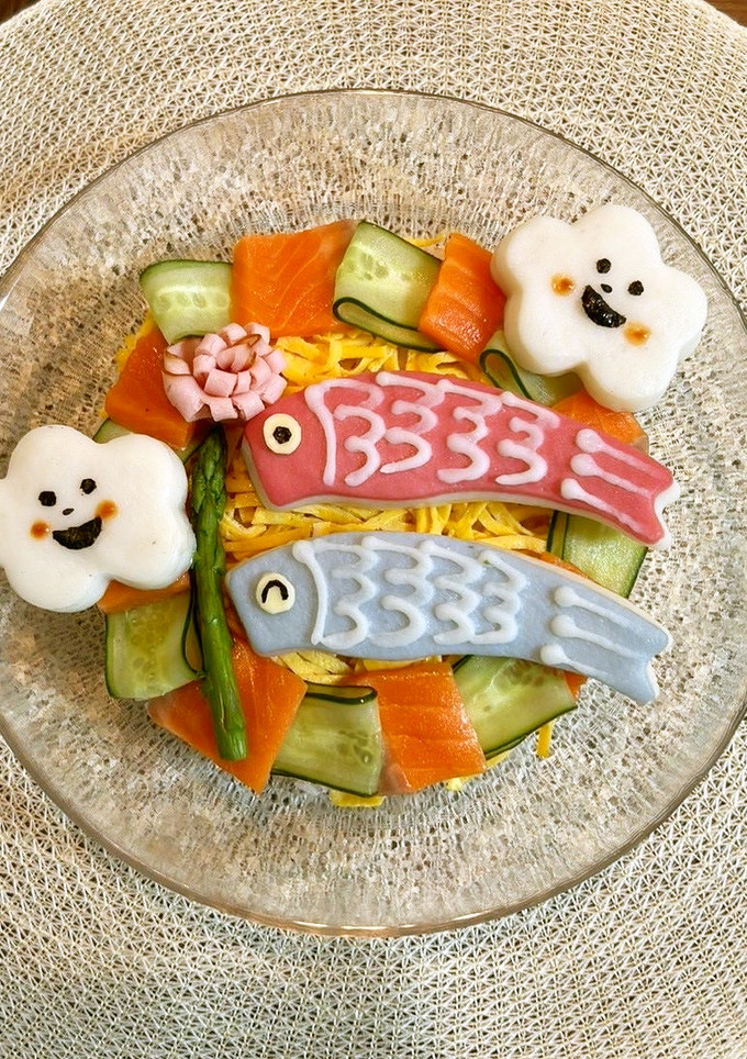 こどもの日☆こいのぼりのちらし寿司-レシピのメイン写真