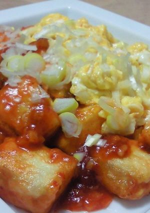 ヘルシー！おいしい！豆腐チリソース-レシピのメイン写真