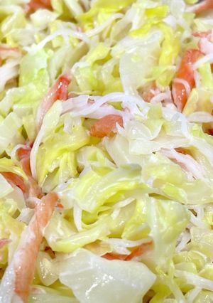 幼児も食べる春キャベツカリブサラダ-レシピのメイン写真