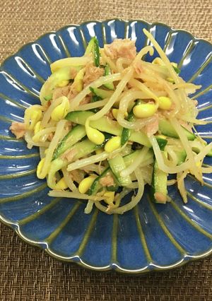 レンジ調理！ツナともやしのポン酢和え-レシピのメイン写真