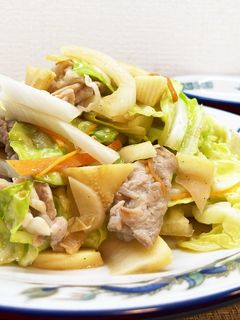 春野菜で!シャキシャキの野菜炒め♪-レシピのメイン写真