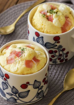 レンジで簡単！おかずマグカップケーキ-レシピのメイン写真