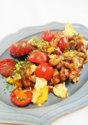 豚玉トマトの味噌チリソース炒め-レシピのメイン写真