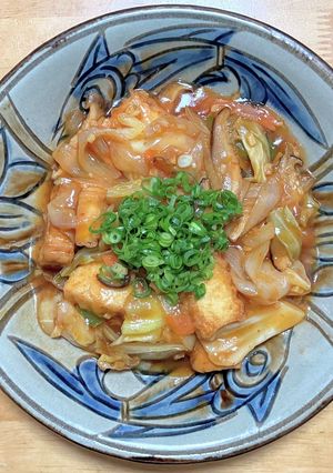 町中華の厚揚げピリ辛中華煮-レシピのメイン写真