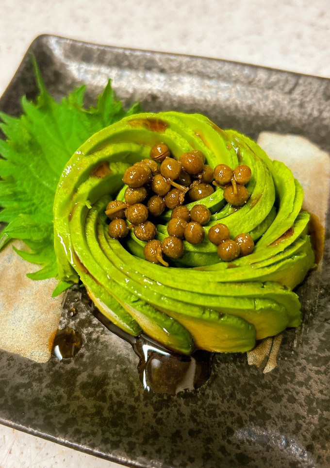 アボカドの実山椒の佃煮がけ-レシピのメイン写真