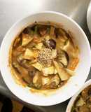 茄子椎茸簡単きな粉味噌味豆腐八宝菜風