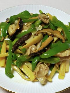 干し椎茸入り青椒肉絲風炒め-レシピのメイン写真