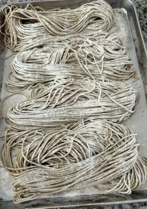 フープロとパスタローラーで二八蕎麦-レシピのメイン写真