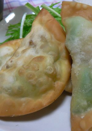 エビアボカドの揚げ餃子～カレー風味♪～-レシピのメイン写真