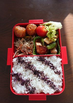 中学生女子弁当2024/04/19-レシピのメイン写真